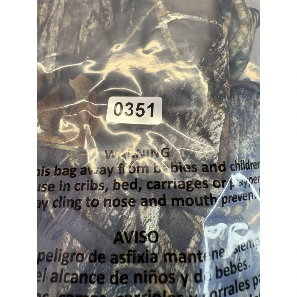 Wilderness Dreams Camo Chemise Nightgown Large Forest Oak Leaf Print Sleepwear